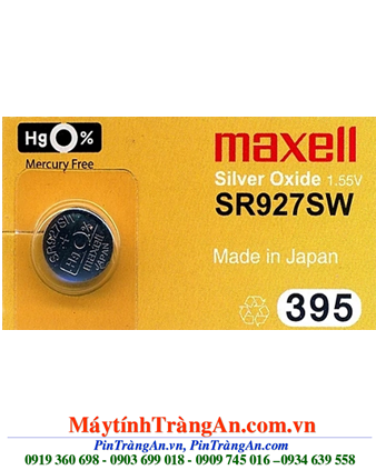 Pin Maxell SR927SW/395 silver oxide 1.55V chính hãng Maxell Nhật